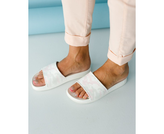 Изображение 2 Обувь медицинская шлепанцы Coqui Tora белый-розовый камуфляж р. 39, "БЕЛЫЙ ХАЛАТ" 398-403-867, Размер: 39, Цвет: белый-розовый