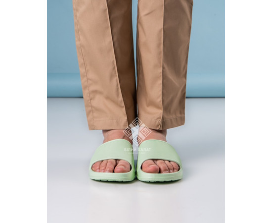 Изображение 2 Обувь медицинская шлепанцы Coqui Tora светло-мятный р. 39, "БЕЛЫЙ ХАЛАТ" 398-440-867, Размер: 39, Цвет: светло-мятный