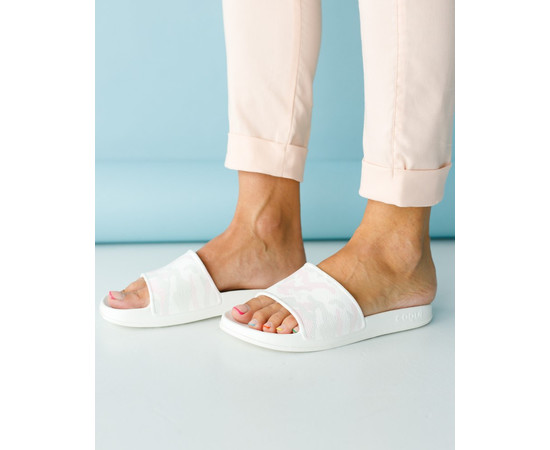 Зображення 3 Взуття медичне шльопанці Coqui Tora білий-рожевий камуфляж р. 37, "БІЛИЙ ХАЛАТ" 398-403-867, Розмір: 37, Цвет: білий-рожевий