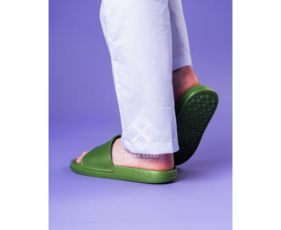 Изображение 3 Обувь медицинская шлепанцы Coqui Tora оливковый р. 39, "БЕЛЫЙ ХАЛАТ" 398-332-867, Размер: 39, Цвет: оливковый