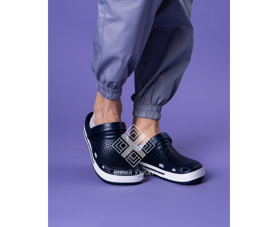 Зображення 4 Взуття медичне Coqui Lindo темно-синій/білий (синя смужка) р. 36, "БІЛИЙ ХАЛАТ" 394-469-864, Розмір: 36, Цвет: темно-синій/синя смужка