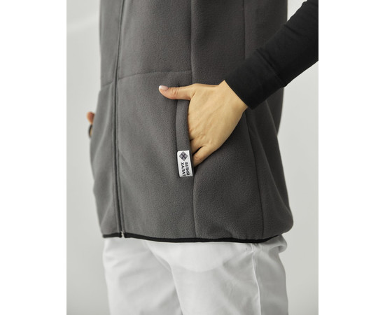 Зображення 6 Медичний флісовий жилет Канада сіра (унісекс) р. 44-46, "БІЛИЙ ХАЛАТ" 366-328-842, Розмір: 44-46, Цвет: сірий