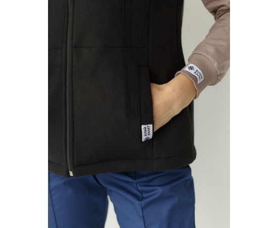 Изображение 6 Медицинская флисовая жилетка Канада черная (унисекс) р. 48-50, "БЕЛЫЙ ХАЛАТ" 368-321-842, Размер: 48-50, Цвет: черный