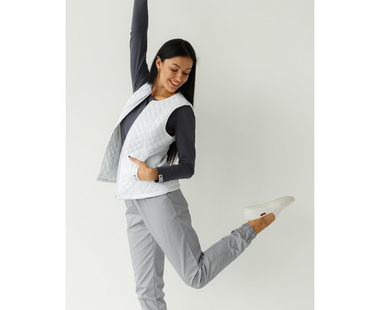 Изображение 7 Медицинская утепленная жилетка женская Женева белая р. 44-46, "БЕЛЫЙ ХАЛАТ" 366-324-844, Размер: 44-46, Цвет: белый