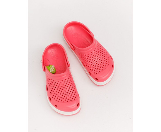 Изображение 6 Обувь медицинская Coqui Lindo розовый/белый (серая полоска) р. 42, "БЕЛЫЙ ХАЛАТ" 394-466-864, Размер: 42, Цвет: розовый