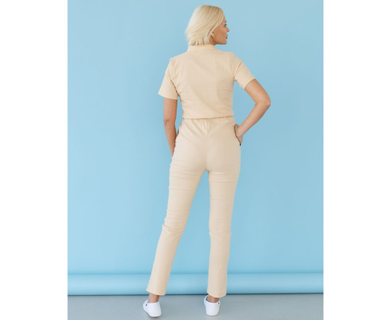 Зображення 3 Медичний комбінезон жіночий Даллас бежевий р. 42, "БІЛИЙ ХАЛАТ" 127-367-715, Розмір: 42, Цвет: бежевый