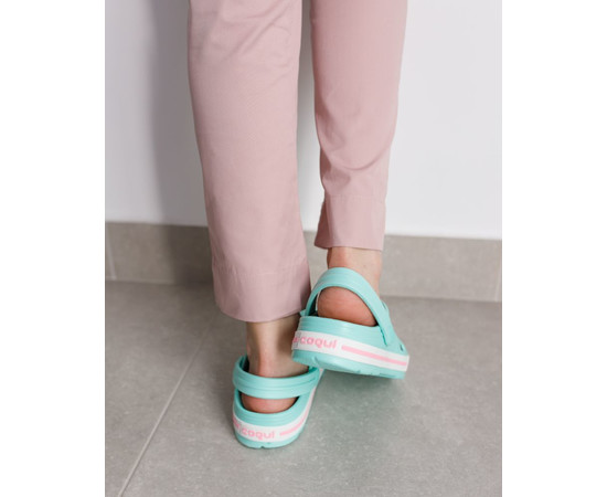 Зображення 6 Взуття медичне Coqui Lindo м'ятний/білий (рожева смужка) р. 37, "БІЛИЙ ХАЛАТ" 394-478-758, Розмір: 37, Цвет: м'ятний