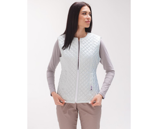 Изображение 7 Медицинская утепленная жилетка женская Женева светло-фисташковая р. 48-50, "БЕЛЫЙ ХАЛАТ" 366-499-844, Размер: 48-50, Цвет: светло-фисташковый