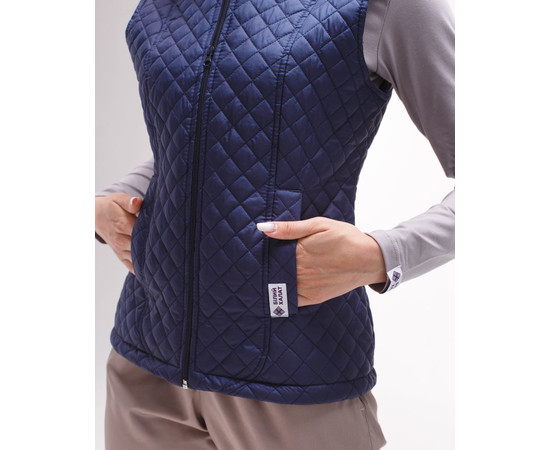 Изображение 8 Медицинская утепленная жилетка женская Женева темно-синяя р. 40-42, "БЕЛЫЙ ХАЛАТ" 366-406-844, Размер: 40-42, Цвет: темно-синий