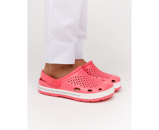 Зображення 8 Взуття медичне Coqui Lindo рожевий/білий (сіра смужка) р. 37, "БІЛИЙ ХАЛАТ" 394-466-864, Розмір: 37, Цвет: рожевий