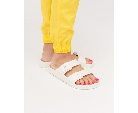 Зображення 2 Взуття медичне шльопанці Coqui Kong перламутрово-білий р. 39, "БІЛИЙ ХАЛАТ" 399-502-867, Розмір: 39, Цвет: білий