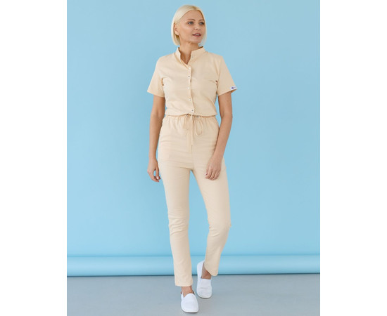 Изображение 8 Медицинский комбинезон женский Даллас бежевый р. 44, "БЕЛЫЙ ХАЛАТ" 127-367-715, Размер: 44, Цвет: бежевый