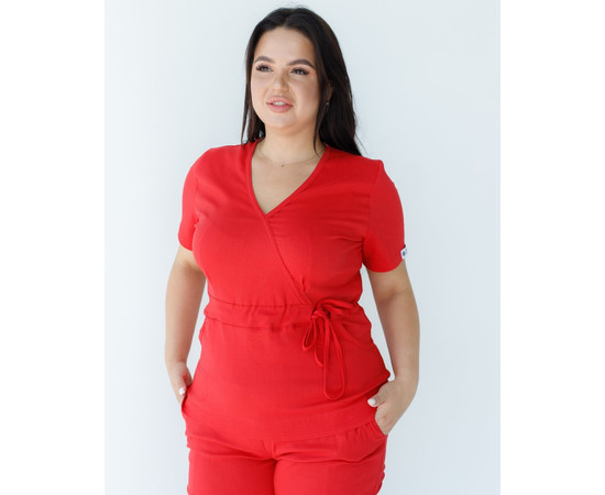 Зображення 2 Жіночий костюм жіночий Ріо червоний +SIZE р. 60, "БІЛИЙ ХАЛАТ" 346-339-704, Розмір: 60, Цвет: червоний