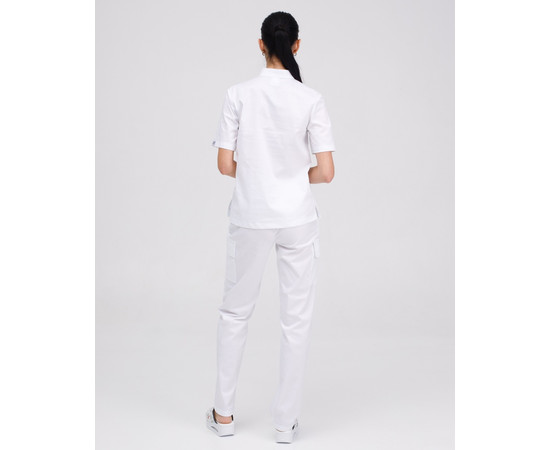 Зображення 2 Жіночий медичний костюм Денвер білий р. 54, "БІЛИЙ ХАЛАТ" 429-324-679, Розмір: 54, Цвет: білий