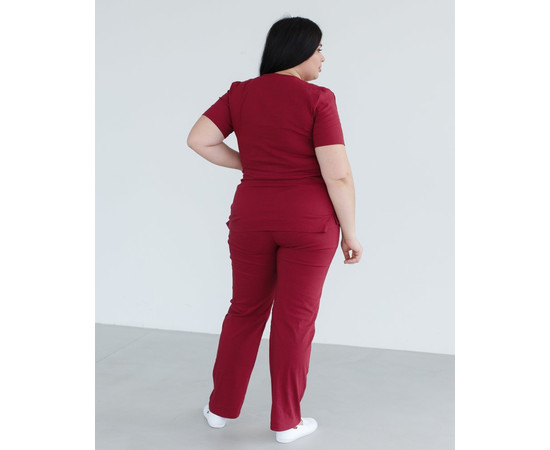 Зображення 2 Жіночий костюм жіночий Ріо марсала +SIZE р. 60, "БІЛИЙ ХАЛАТ" 346-326-704, Розмір: 60, Цвет: марсала