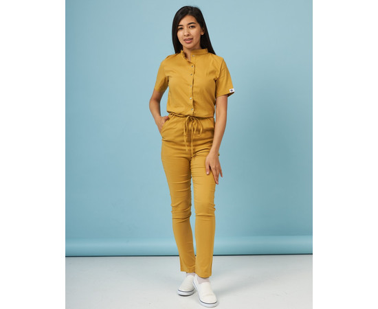 Зображення 2 Медичний комбінезон жіночий Даллас гірчичний р. 44, "БІЛИЙ ХАЛАТ" 127-395-715, Розмір: 44, Цвет: гірчичний