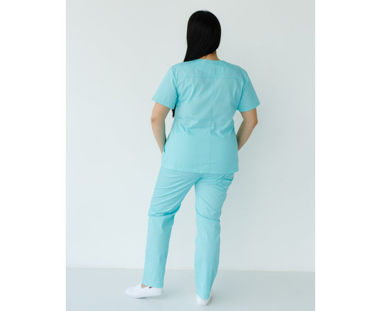 Изображение 2 Медицинский костюм женский Топаз мятный +SIZE р. 58, "БЕЛЫЙ ХАЛАТ" 362-332-705, Размер: 58, Цвет: мятный