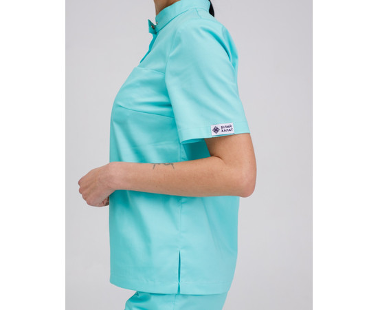 Изображение 3 Женский медицинский костюм Денвер мятный р. 44, "БЕЛЫЙ ХАЛАТ" 429-332-679, Размер: 44, Цвет: мятный