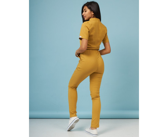 Изображение 3 Медицинский комбинезон женский Даллас горчичный р. 42, "БЕЛЫЙ ХАЛАТ" 127-395-715, Размер: 42, Цвет: горчичный