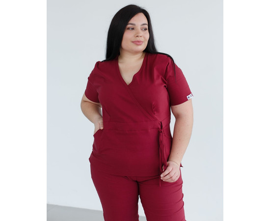 Зображення 3 Жіночий костюм жіночий Ріо марсала +SIZE р. 58, "БІЛИЙ ХАЛАТ" 346-326-704, Розмір: 58, Цвет: марсала