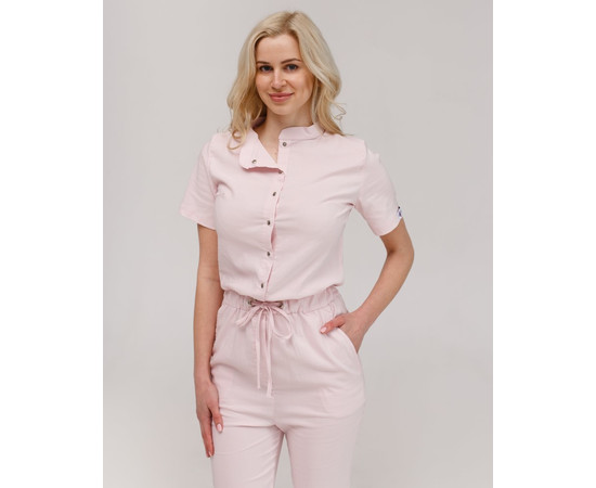 Изображение 3 Медицинский комбинезон женский Даллас нежно-розовый р. 50, "БЕЛЫЙ ХАЛАТ" 127-358-715, Размер: 50, Цвет: нежно-розовый