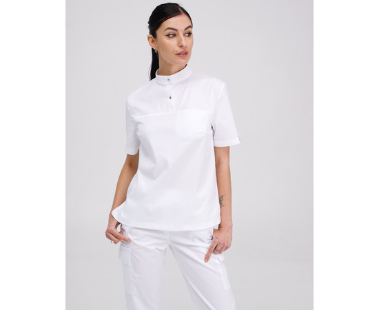 Зображення 3 Жіночий медичний костюм Денвер білий р. 52, "БІЛИЙ ХАЛАТ" 429-324-679, Розмір: 52, Цвет: білий