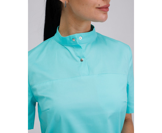 Изображение 4 Женский медицинский костюм Денвер мятный р. 44, "БЕЛЫЙ ХАЛАТ" 429-332-679, Размер: 44, Цвет: мятный