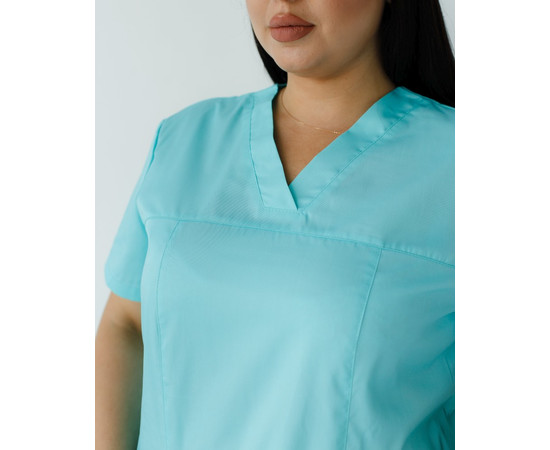 Зображення 4 Медичний костюм жіночий Топаз м'ятний +SIZE р. 60, "БІЛИЙ ХАЛАТ" 362-332-705, Розмір: 60, Цвет: м'ятний