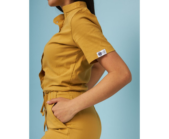 Зображення 4 Медичний комбінезон жіночий Даллас гірчичний р. 44, "БІЛИЙ ХАЛАТ" 127-395-715, Розмір: 44, Цвет: гірчичний