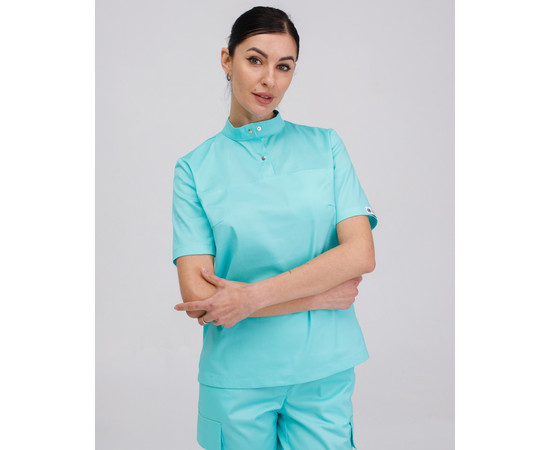 Изображение 5 Женский медицинский костюм Денвер мятный р. 44, "БЕЛЫЙ ХАЛАТ" 429-332-679, Размер: 44, Цвет: мятный