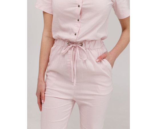 Изображение 5 Медицинский комбинезон женский Даллас нежно-розовый р. 50, "БЕЛЫЙ ХАЛАТ" 127-358-715, Размер: 50, Цвет: нежно-розовый