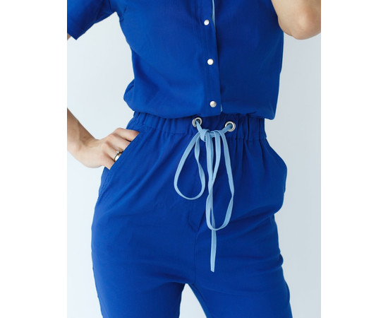 Зображення 6 Медичний комбінезон жіночий Даллас електрик з блакитним рядком р. 50, "БІЛИЙ ХАЛАТ" 127-334-715, Розмір: 50, Цвет: електрик