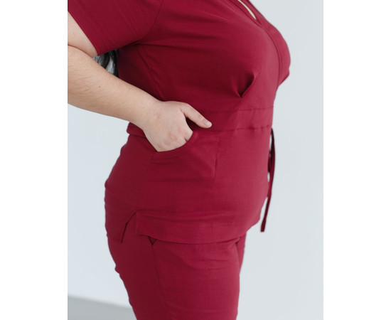 Зображення 6 Жіночий костюм жіночий Ріо марсала +SIZE р. 56, "БІЛИЙ ХАЛАТ" 346-326-704, Розмір: 56, Цвет: марсала