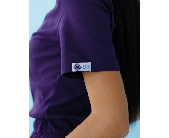 Зображення 6 Медичний комбінезон жіночий Даллас фіолетовий з білим рядком р. 42, "БІЛИЙ ХАЛАТ" 127-335-715, Розмір: 42, Цвет: фиолетовый