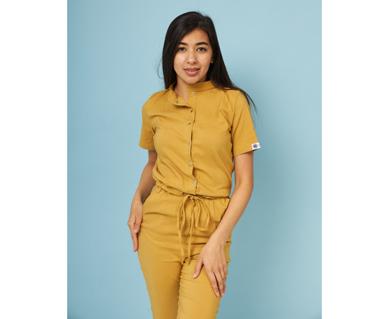 Зображення 6 Медичний комбінезон жіночий Даллас гірчичний р. 44, "БІЛИЙ ХАЛАТ" 127-395-715, Розмір: 44, Цвет: гірчичний