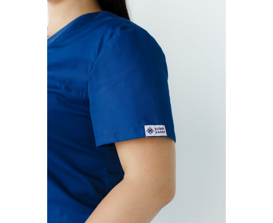 Зображення 6 Жіночий костюм жіночий Топаз синій +SIZE р. 58, "БІЛИЙ ХАЛАТ" 318-322-705, Розмір: 58, Цвет: синий