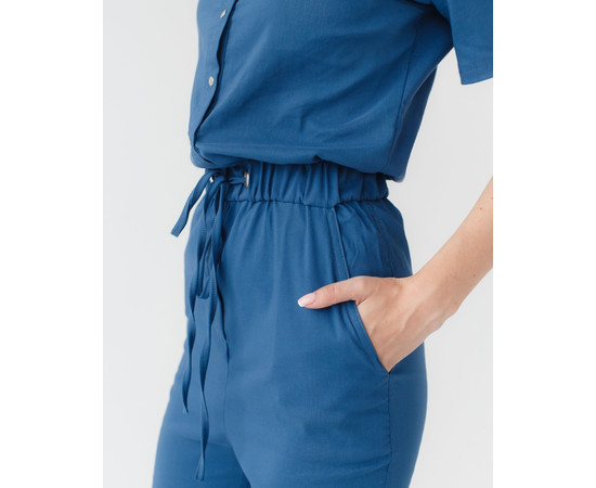 Изображение 6 Медицинский комбинезон женский Даллас синий р. 50, "БЕЛЫЙ ХАЛАТ" 127-322-715, Размер: 50, Цвет: синий