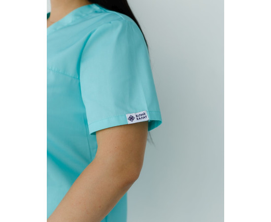 Зображення 6 Медичний костюм жіночий Топаз м'ятний +SIZE р. 56, "БІЛИЙ ХАЛАТ" 362-332-705, Розмір: 56, Цвет: м'ятний