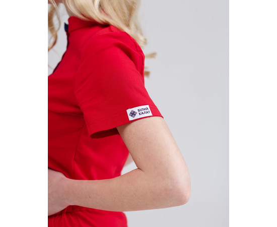 Изображение 6 Медицинский комбинезон женский Даллас красный с синей строчкой р. 44, "БЕЛЫЙ ХАЛАТ" 127-339-715, Размер: 44, Цвет: красный