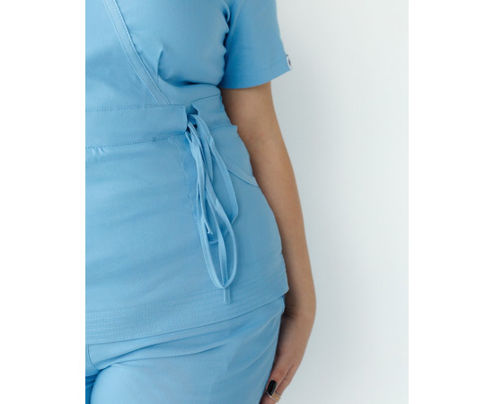 Изображение 7 Медицинский костюм женский Рио голубой +SIZE р. 58, "БЕЛЫЙ ХАЛАТ" 346-333-704, Размер: 58, Цвет: голубой