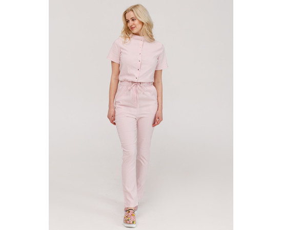 Изображение 7 Медицинский комбинезон женский Даллас нежно-розовый р. 48, "БЕЛЫЙ ХАЛАТ" 127-358-715, Размер: 48, Цвет: нежно-розовый