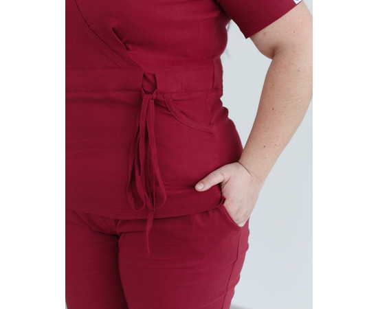 Зображення 7 Жіночий костюм жіночий Ріо марсала +SIZE р. 60, "БІЛИЙ ХАЛАТ" 346-326-704, Розмір: 60, Цвет: марсала