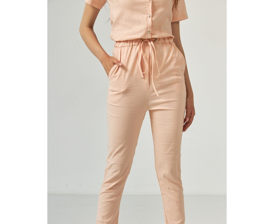 Изображение 7 Медицинский комбинезон женский Даллас персиковый р. 50, "БЕЛЫЙ ХАЛАТ" 127-338-715, Размер: 50, Цвет: персиковый