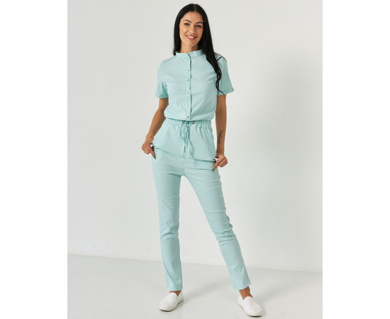 Зображення 7 Медичний комбінезон жіночий Даллас м'ятний р. 46, "БІЛИЙ ХАЛАТ" 127-332-715, Розмір: 46, Цвет: м'ятний