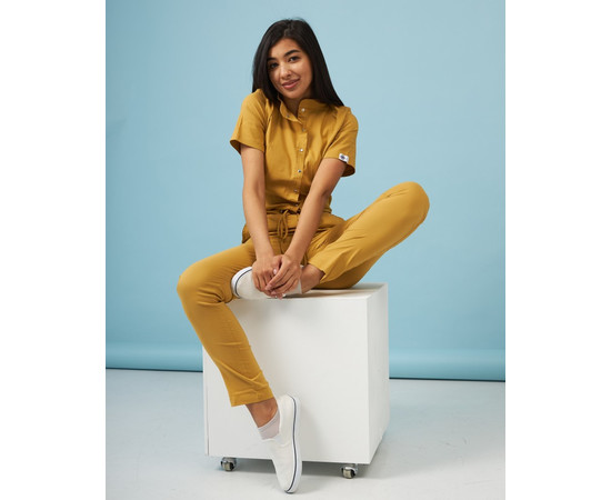 Зображення 7 Медичний комбінезон жіночий Даллас гірчичний р. 44, "БІЛИЙ ХАЛАТ" 127-395-715, Розмір: 44, Цвет: гірчичний