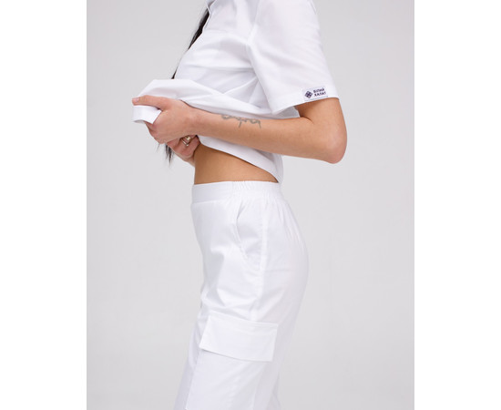 Зображення 8 Жіночий медичний костюм Денвер білий р. 50, "БІЛИЙ ХАЛАТ" 429-324-679, Розмір: 50, Цвет: білий