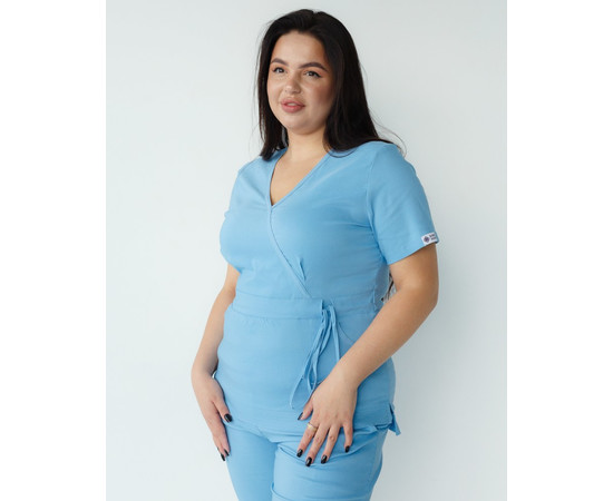 Зображення 8 Жіночий костюм жіночий Ріо блакитний +SIZE р. 60, "БІЛИЙ ХАЛАТ" 346-333-704, Розмір: 60, Цвет: блакитний