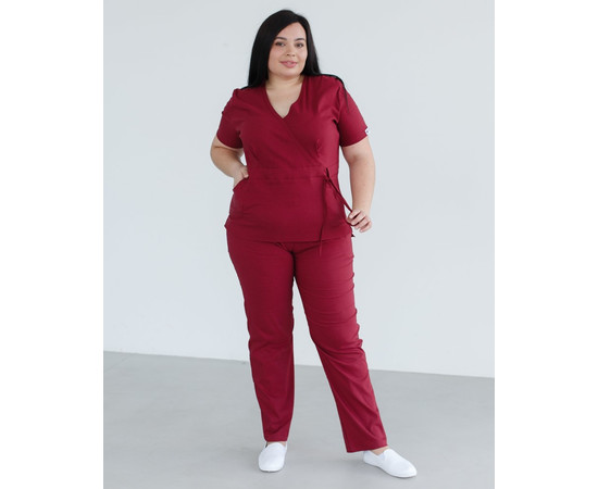 Зображення 8 Жіночий костюм жіночий Ріо марсала +SIZE р. 60, "БІЛИЙ ХАЛАТ" 346-326-704, Розмір: 60, Цвет: марсала