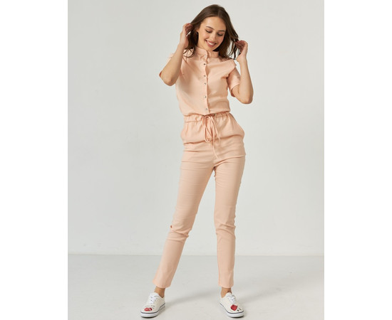 Изображение 8 Медицинский комбинезон женский Даллас персиковый р. 50, "БЕЛЫЙ ХАЛАТ" 127-338-715, Размер: 50, Цвет: персиковый