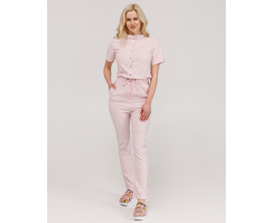 Изображение 8 Медицинский комбинезон женский Даллас нежно-розовый р. 42, "БЕЛЫЙ ХАЛАТ" 127-358-715, Размер: 42, Цвет: нежно-розовый